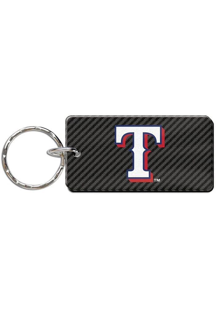 Texas Rangers Carbon Keychain - Black