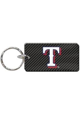 Texas Rangers Carbon Keychain - Black