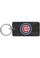 Chicago Cubs Carbon Keychain - Black