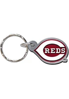 Cincinnati Reds Metallic Keychain - Red