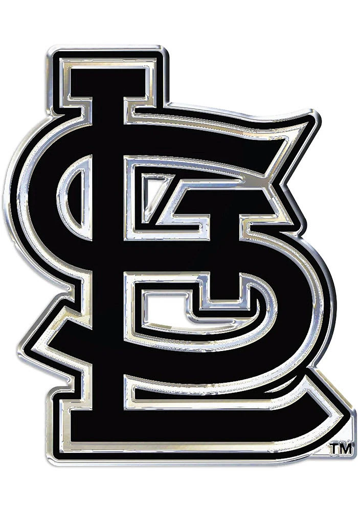 St Louis Cardinals Chrome Car Emblem - Grey