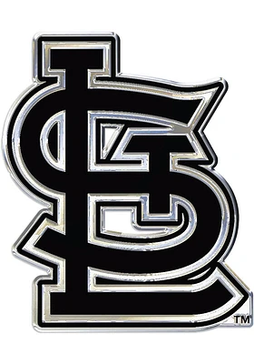 St Louis Cardinals Chrome Car Emblem - Grey