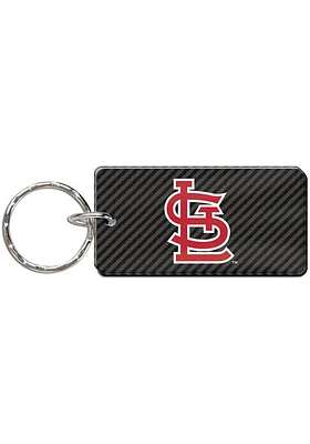 St Louis Cardinals Carbon Keychain - Black