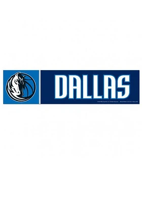 Dallas Mavericks Team Logo Bumper Sticker - Blue