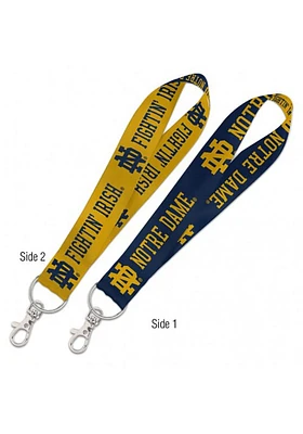 Notre Dame Fighting Irish Team Logo Lanyard - Gold
