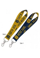 Notre Dame Fighting Irish Team Logo Lanyard - Gold