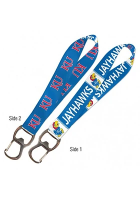 Kansas Jayhawks Bottle Opener Lanyard - Blue