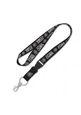 Chicago Cubs Blackout Lanyard - Black