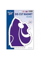 K-State Wildcats Die Cut Car Magnet - Purple