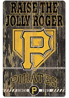 Pittsburgh Pirates Team Established 11X17 Wood Sign