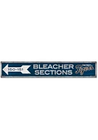 Detroit Tigers General Seating 6x36 inch Wood Sign - Navy Blue