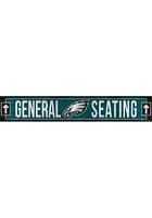 Philadelphia Eagles General Seating 6x36 inch Wood Sign - Midnight Green