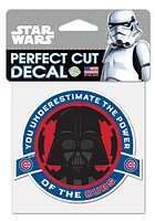 Chicago Cubs 4X4 Darth Vader Auto Decal - Blue