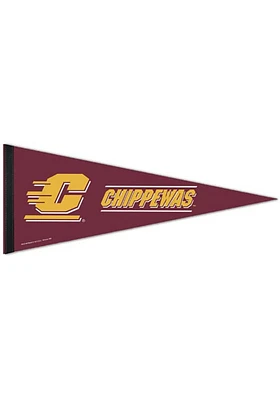 Central Michigan Chippewas 12x30 inch Premium Pennant - Maroon