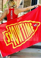 Kansas City Chiefs Showtime Arrowhead 3x5 ft Deluxe Silk Screen Grommet Flag - Red