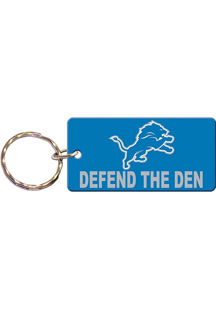 Detroit Lions Slogan Keychain - Blue