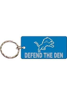 Detroit Lions Slogan Keychain - Blue