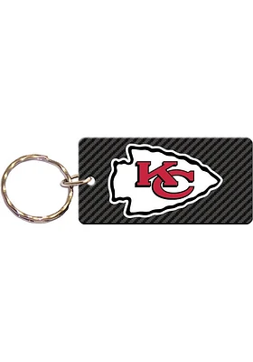 Kansas City Chiefs Carbon Keychain - Grey