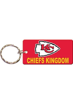Kansas City Chiefs Slogan Keychain - Red