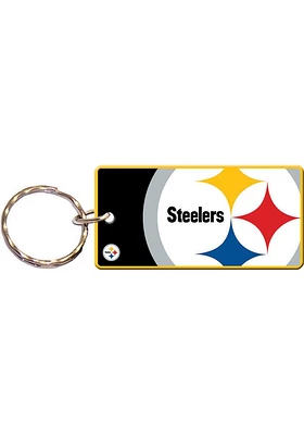 Pittsburgh Steelers Imprinted Keychain - Yellow