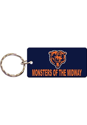 Chicago Bears Slogan Keychain - Orange
