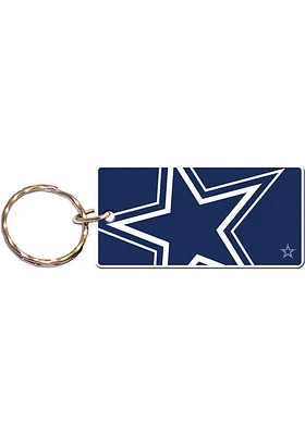Dallas Cowboys Imprinted Keychain - Navy Blue