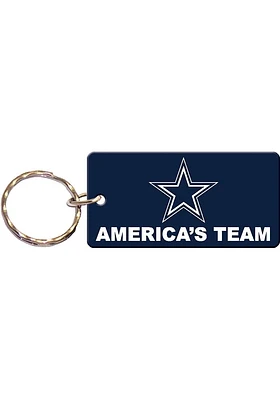 Dallas Cowboys Slogan Keychain - Navy Blue