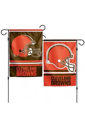 Cleveland Browns 12.5x18 inch 2-Sided Garden Flag - Orange