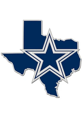 Dallas Cowboys Souvenir State Shape Pin - Navy Blue