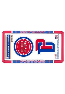 Detroit Pistons 2-Pack Decal Combo License Frame