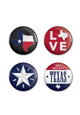 Texas 4 Pack Buttons Button - Blue