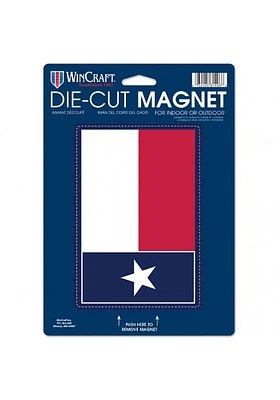 Texas 6x9 inch Car Magnet - Blue