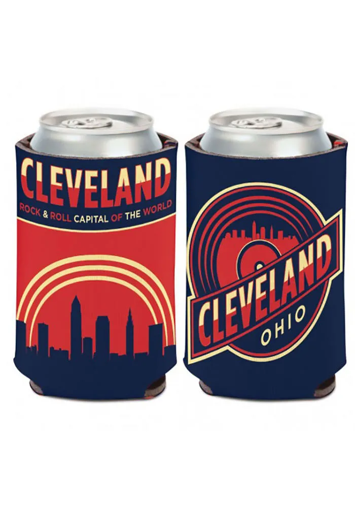 Cleveland 12 oz  Vintage Graphic Coolie