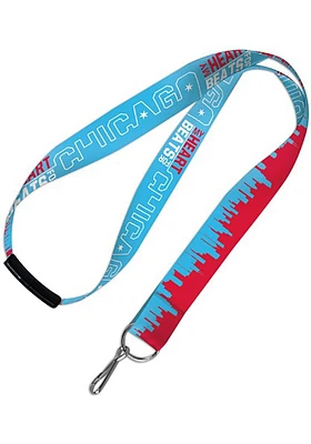 Chicago 1 inch Lanyard - Light Blue