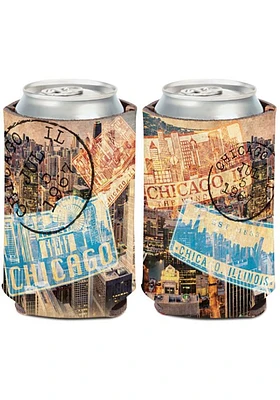 Chicago 12 oz Postcard Coolie