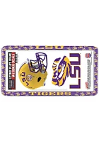 LSU Tigers 2-Pack Decal Combo License Plate Frame - Purple