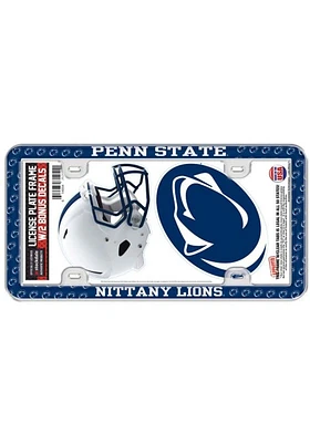 Penn State Nittany Lions 2-Pack Decal Combo License Plate Frame - Navy Blue
