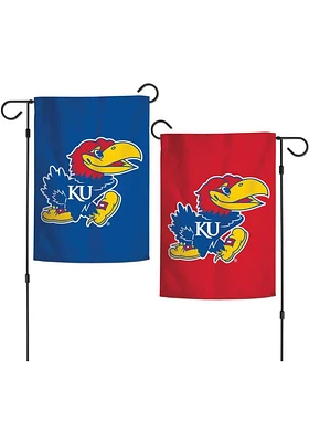 Kansas Jayhawks 12x18 inch 2-Sided Garden Flag - Blue