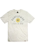 Rally Kansas Oatmeal Sunflower State of Mind Short Sleeve Fashion T Shirt