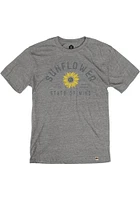 Rally Kansas Grey Sunflower State of Mind Short Sleeve Fashion T Shirt