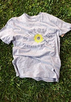 Rally Kansas Grey Sunflower State of Mind Short Sleeve Fashion T Shirt