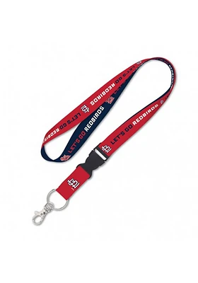 St Louis Cardinals Slogan Lanyard - Red