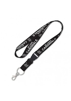 St Louis Cardinals Blackout Lanyard - Black