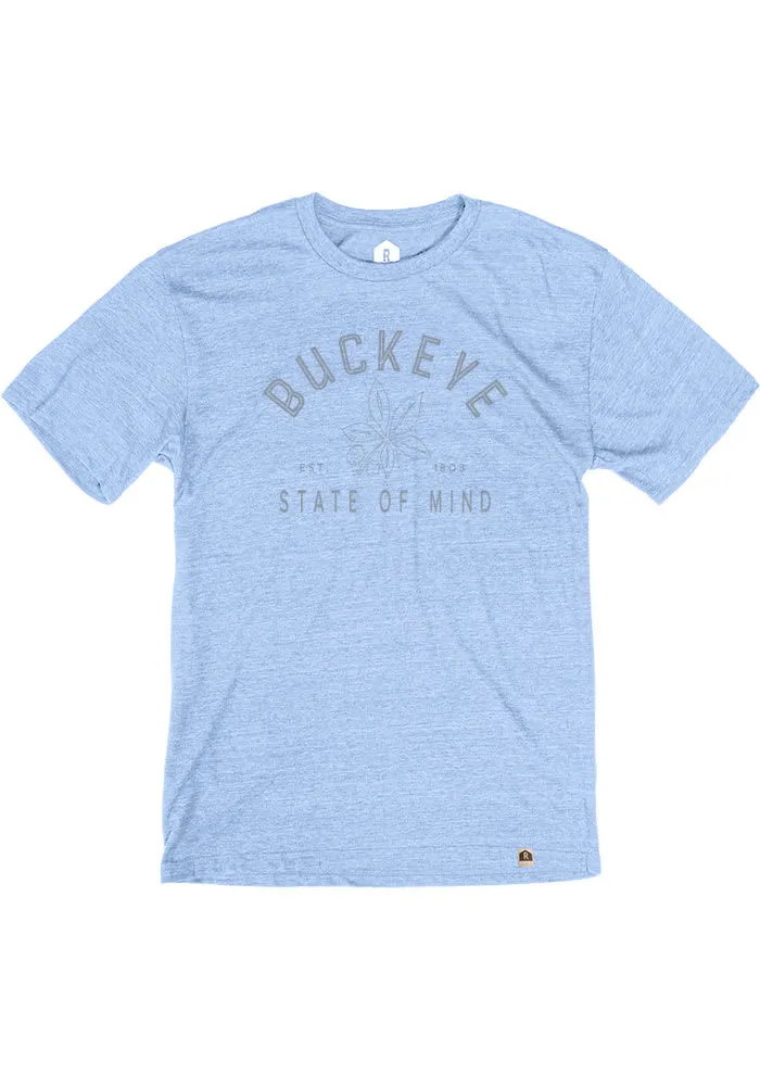 Ohio Light Blue Buckeye State of Mind Short Sleeve T Shirt