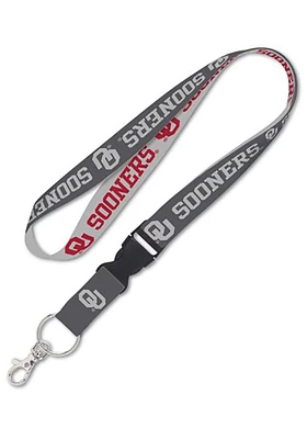 Oklahoma Sooners Detachable Lanyard - Crimson