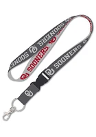 Oklahoma Sooners Detachable Lanyard - Crimson