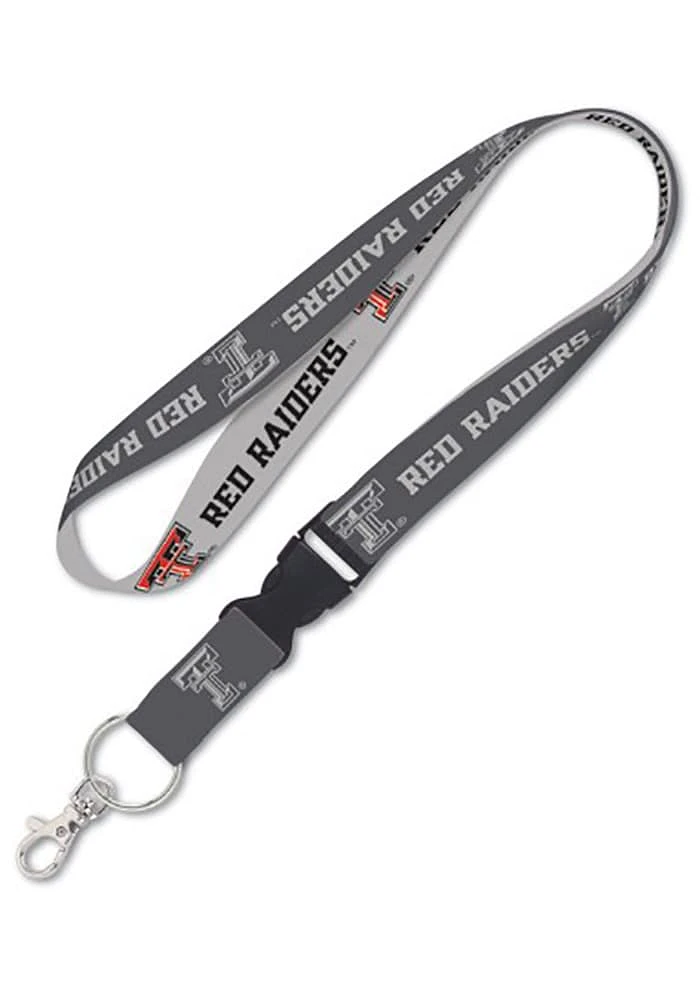 Texas Tech Red Raiders Charcoal Lanyard - Red