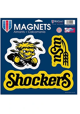Wichita State Shockers 11 x 11 3pk Magnet