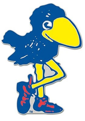 Kansas Jayhawks Souvenir 1912 Bird Pin - Blue