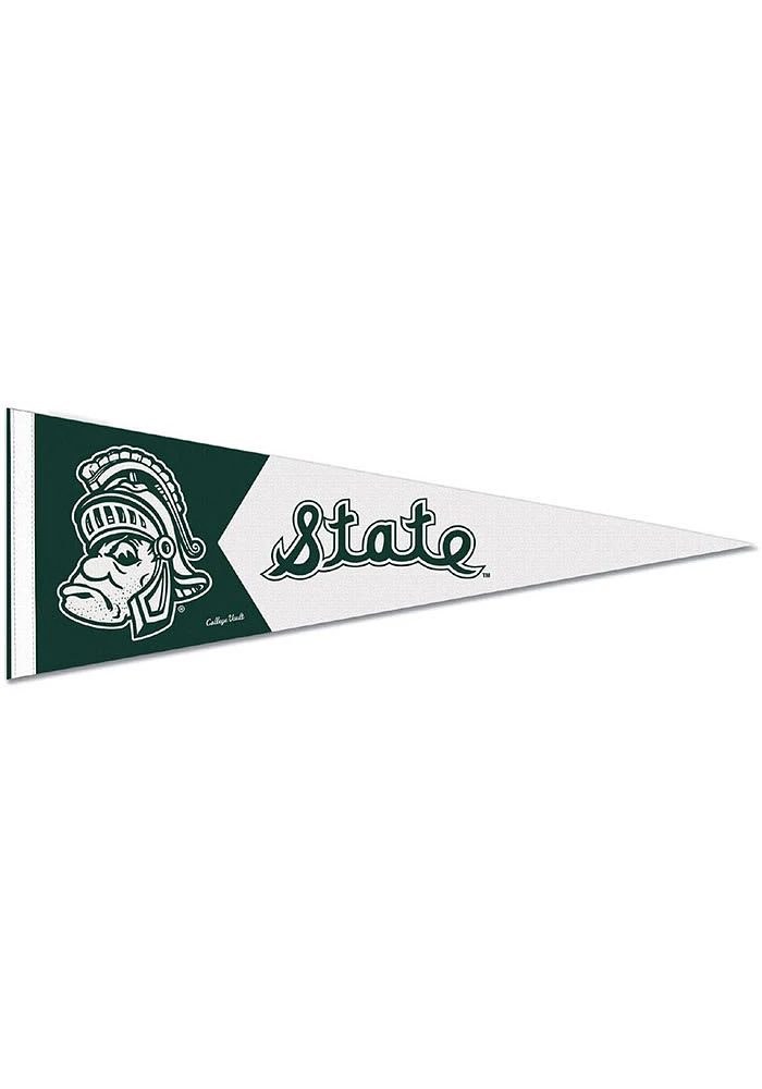 Michigan State Spartans 9x24 inch Vault GWP Promo Pennant - White